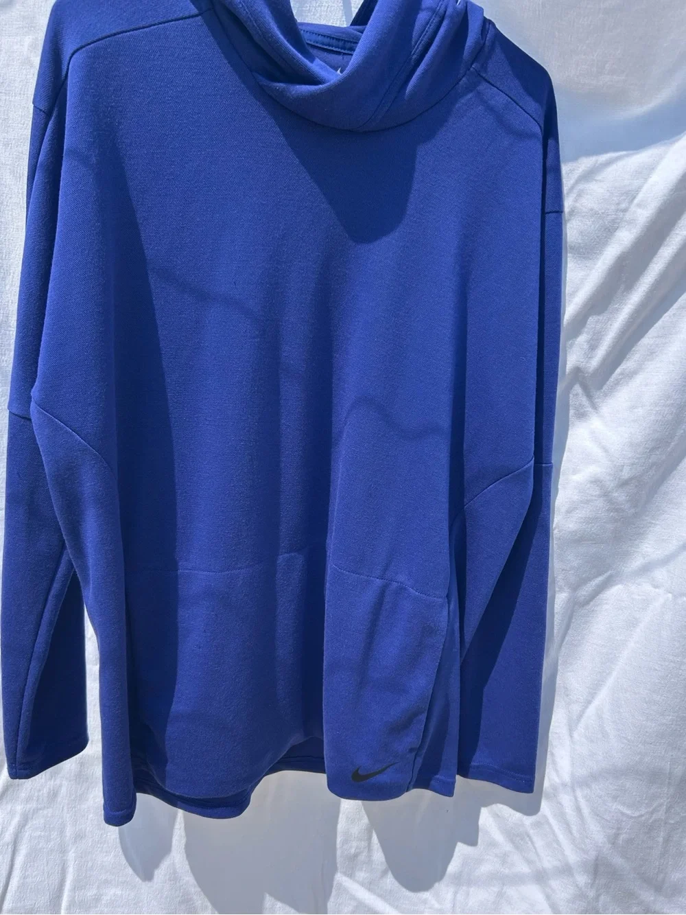 Nike Women's Royal Blue Pullover Hoodie with Front Pockets